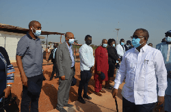 Visite du président Embaló au poste de Bissau
